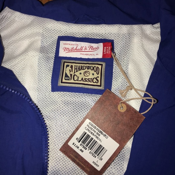 Mitchell and ness hardwood classic 76ers windbreak - Picture 2 of 4